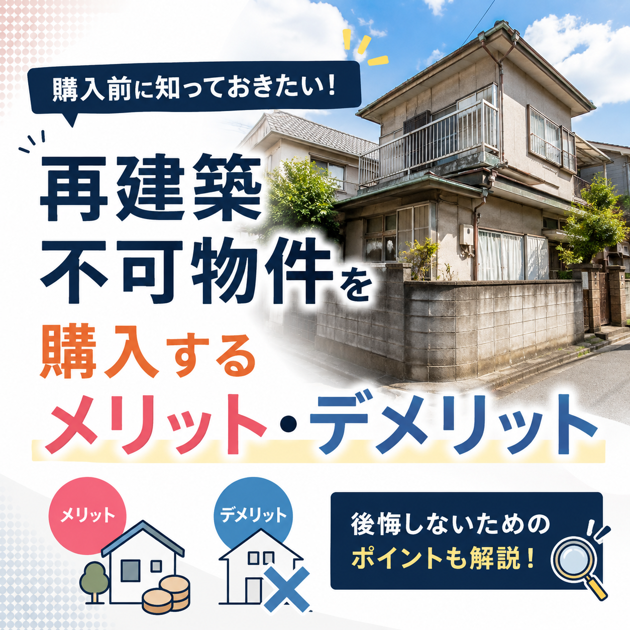 🏠 再建築不可物件を購入するメリット・デメリット