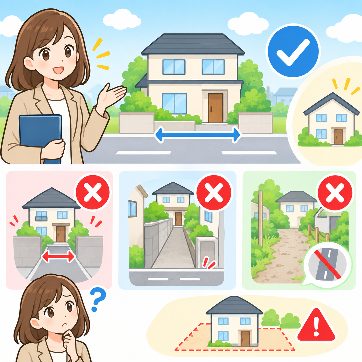 🏠 「接道義務」とは？再建築不可になる原因を解説