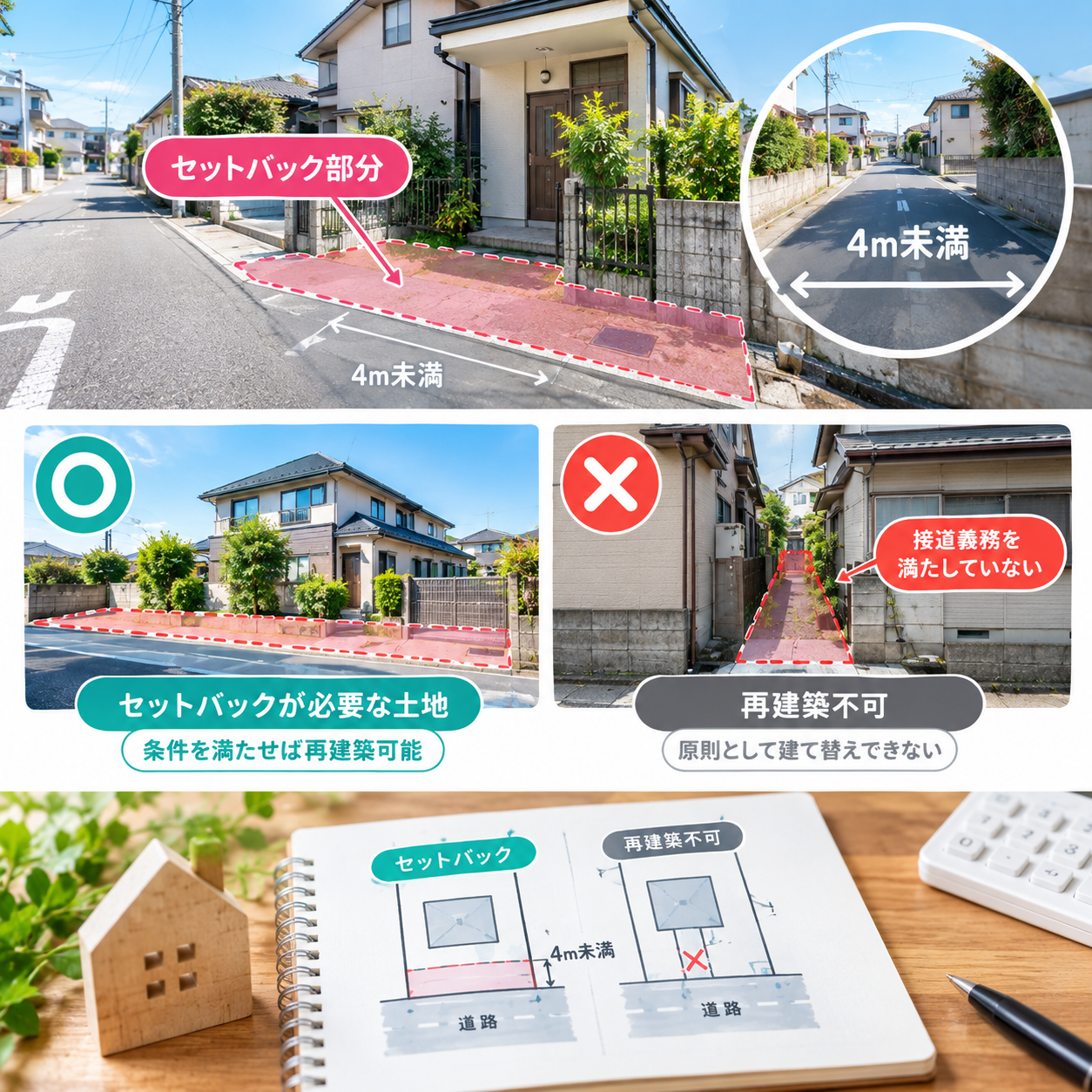🏠 セットバックが必要な土地とは？再建築不可との違い